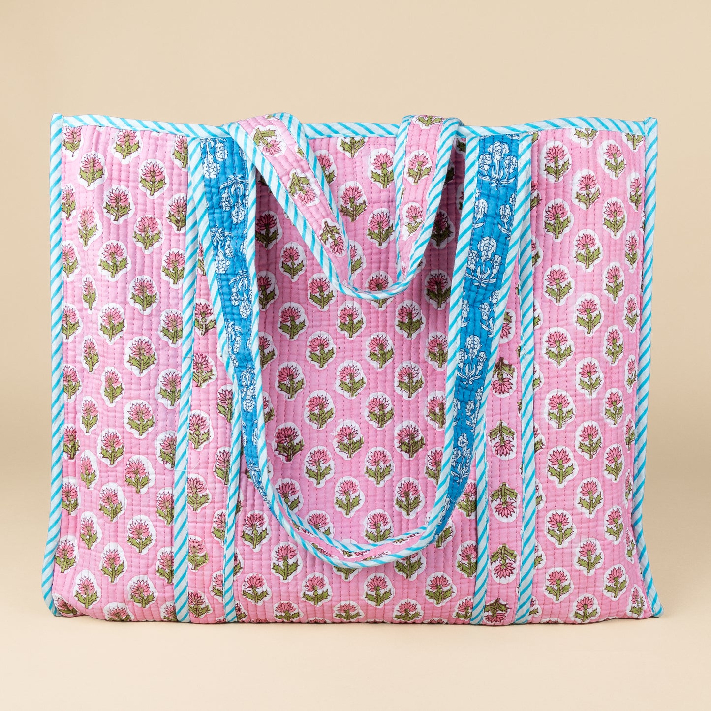 Tote Bag - Pink - Blue - No.15