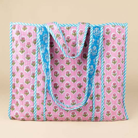 Tote Bag - Roze - Blauw - No.15