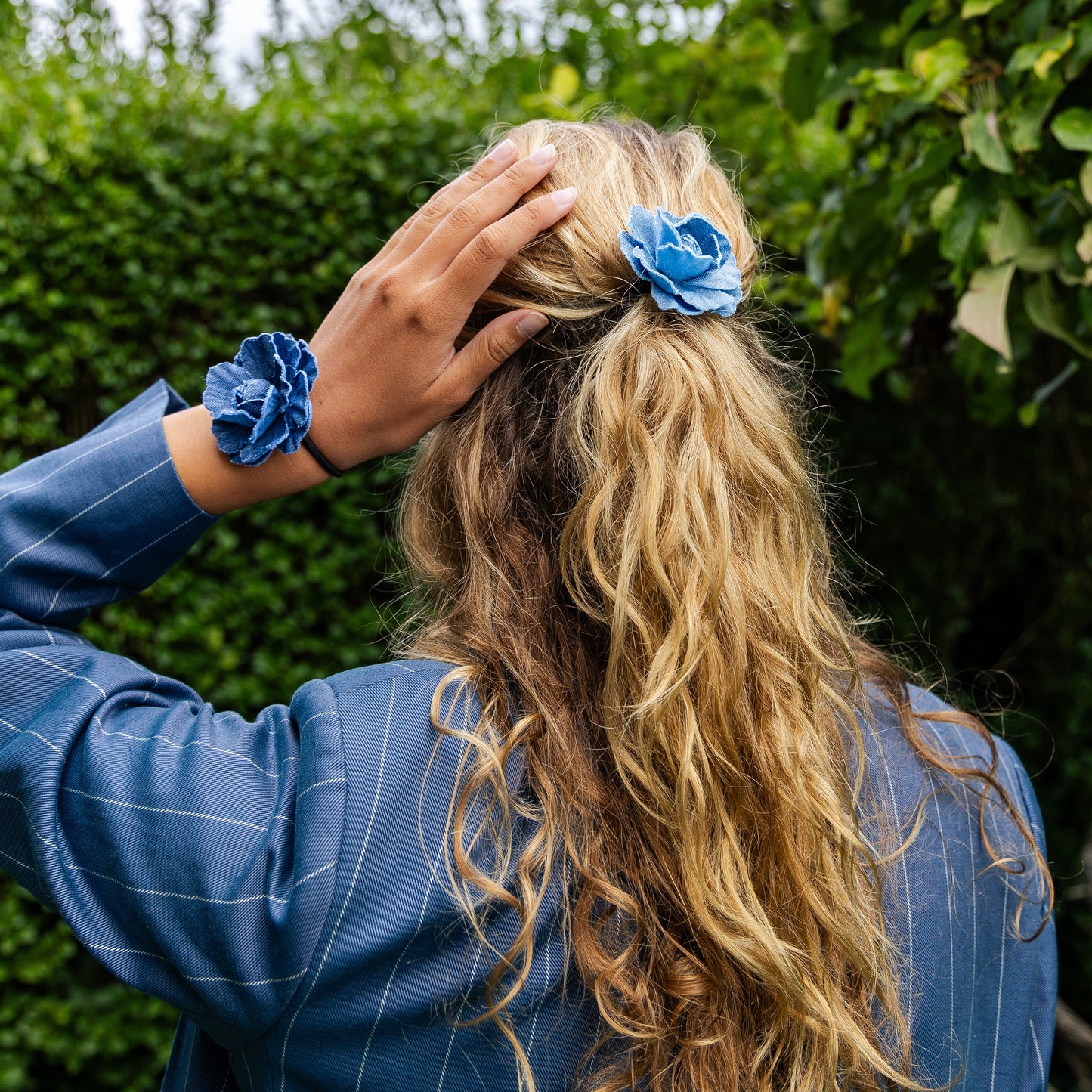 Elastic - Denim (light) Rose
