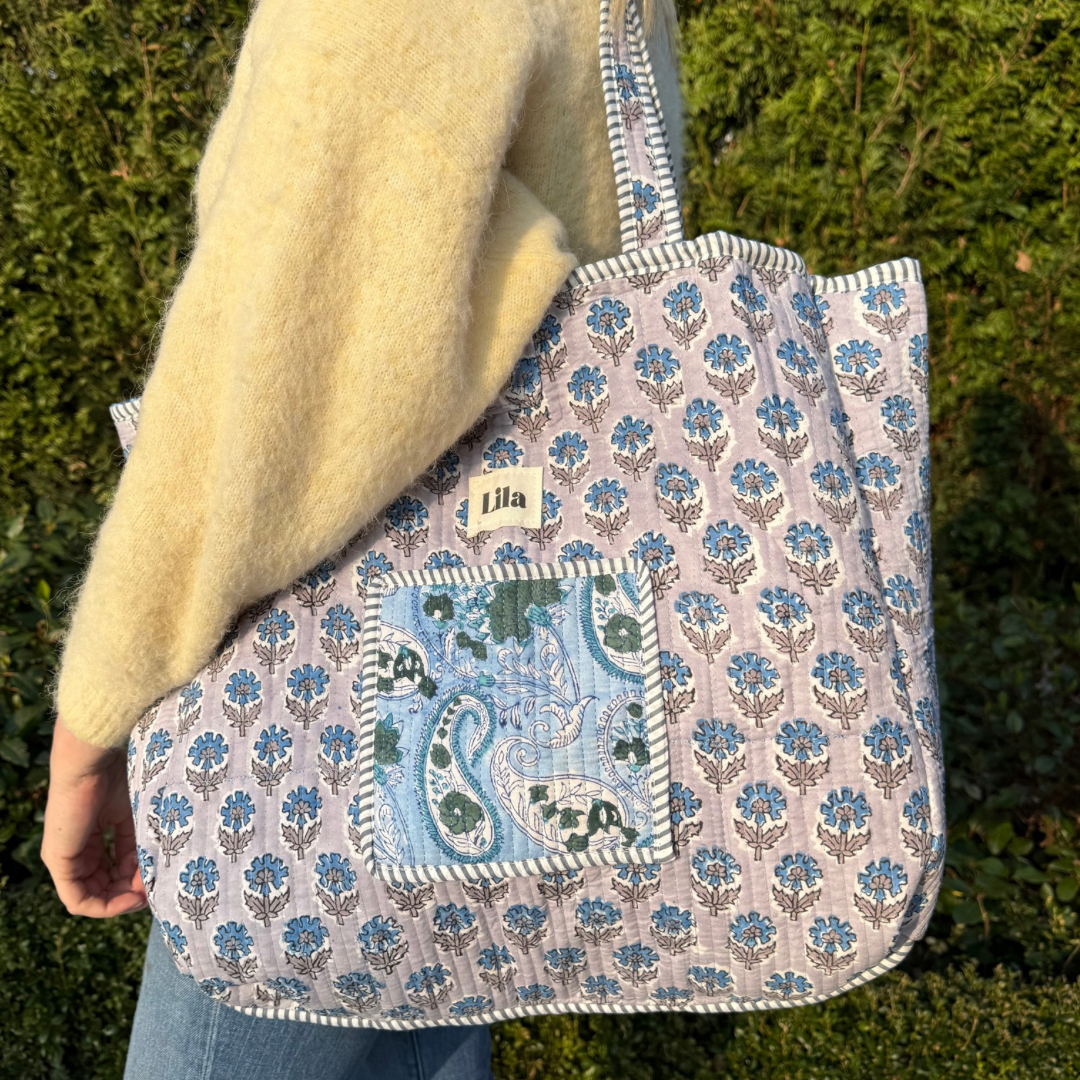 Tote Bag - Light blue - Gray - No.21