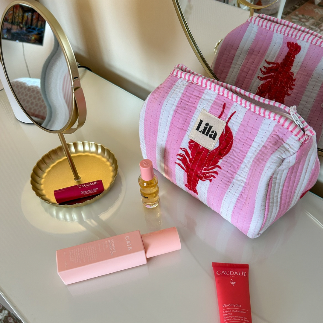 Tote bag - Lobster - inclusief toilettas - No.6