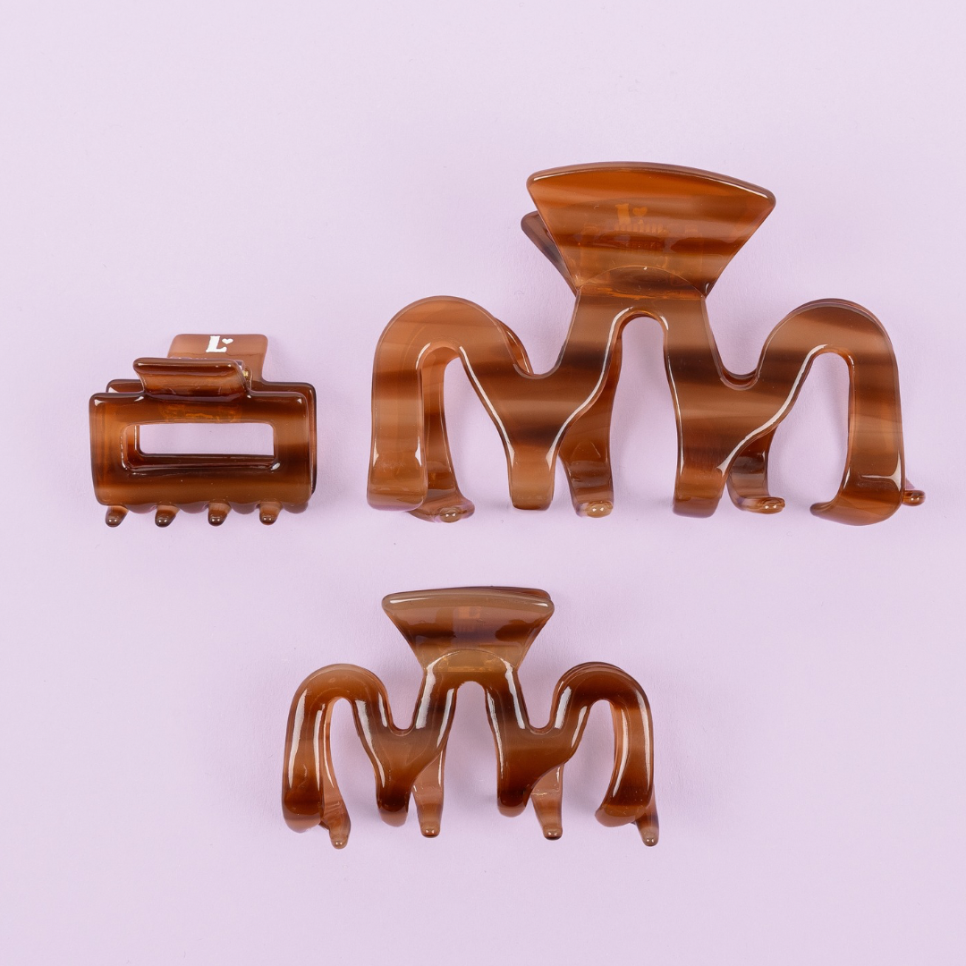 Ensemble de caramel haarclips