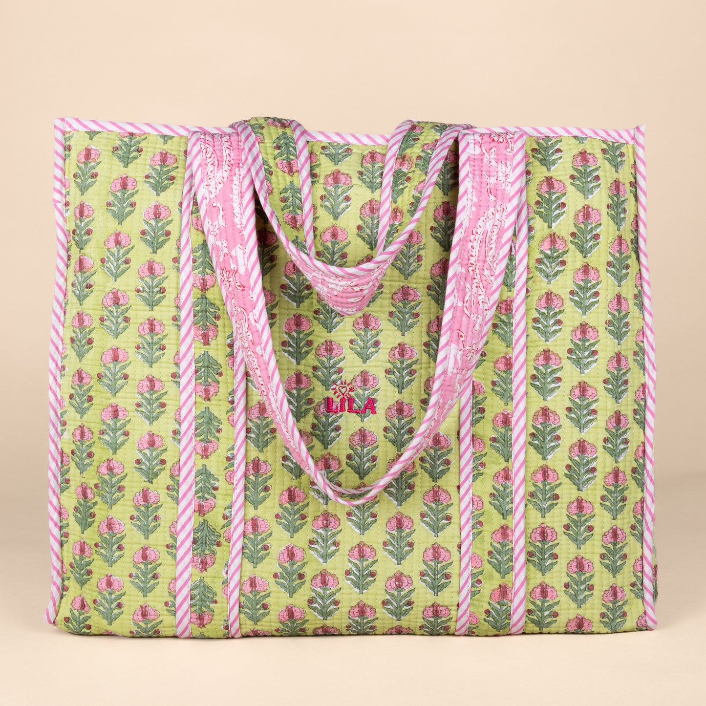 Tote bag - Green - Pink - No.5