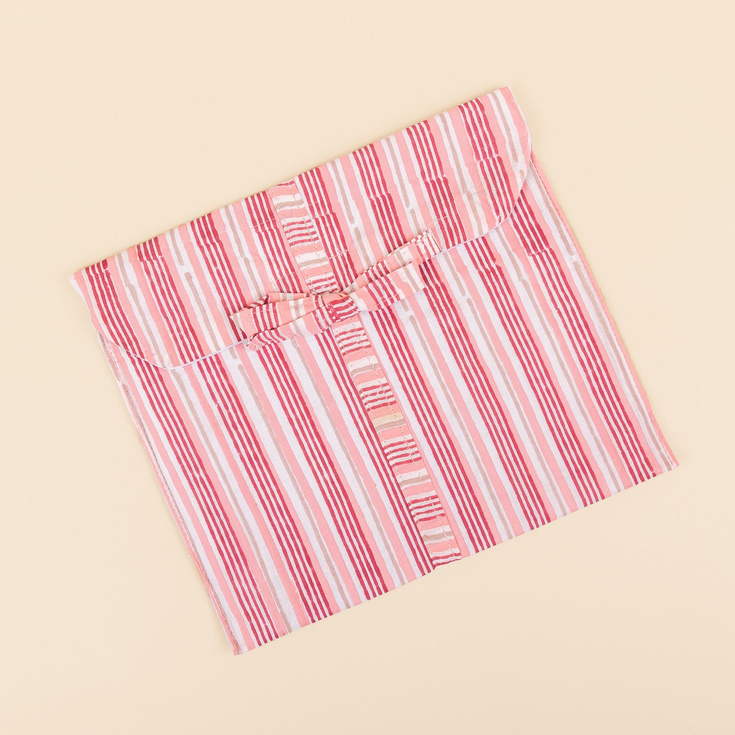 Tote Bag - Stripe - Pink - Green - No.3