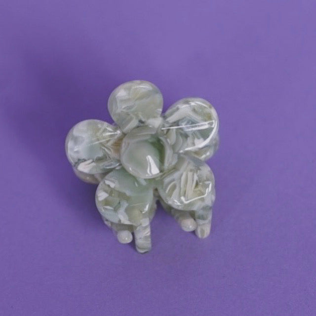 Haarclip Flower Mint-Klein
