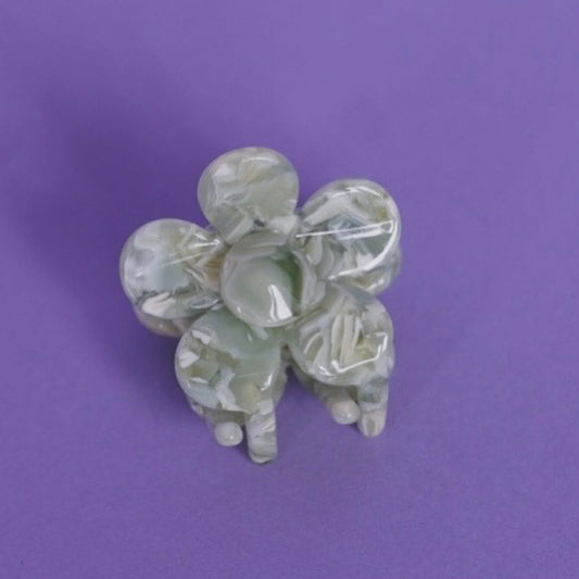 Haarspange Blume Mint-klein