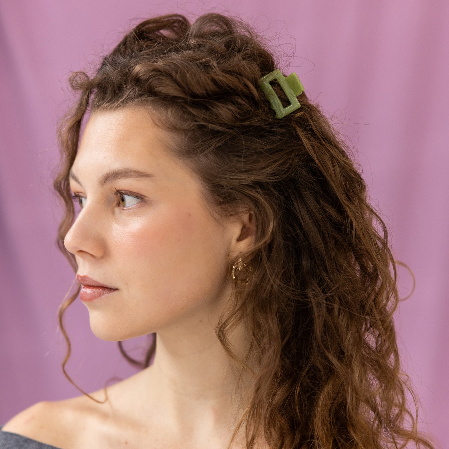 Pre-pedido clip para el cabello Pistacho