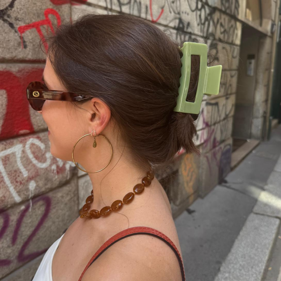 Haarclip pistacho