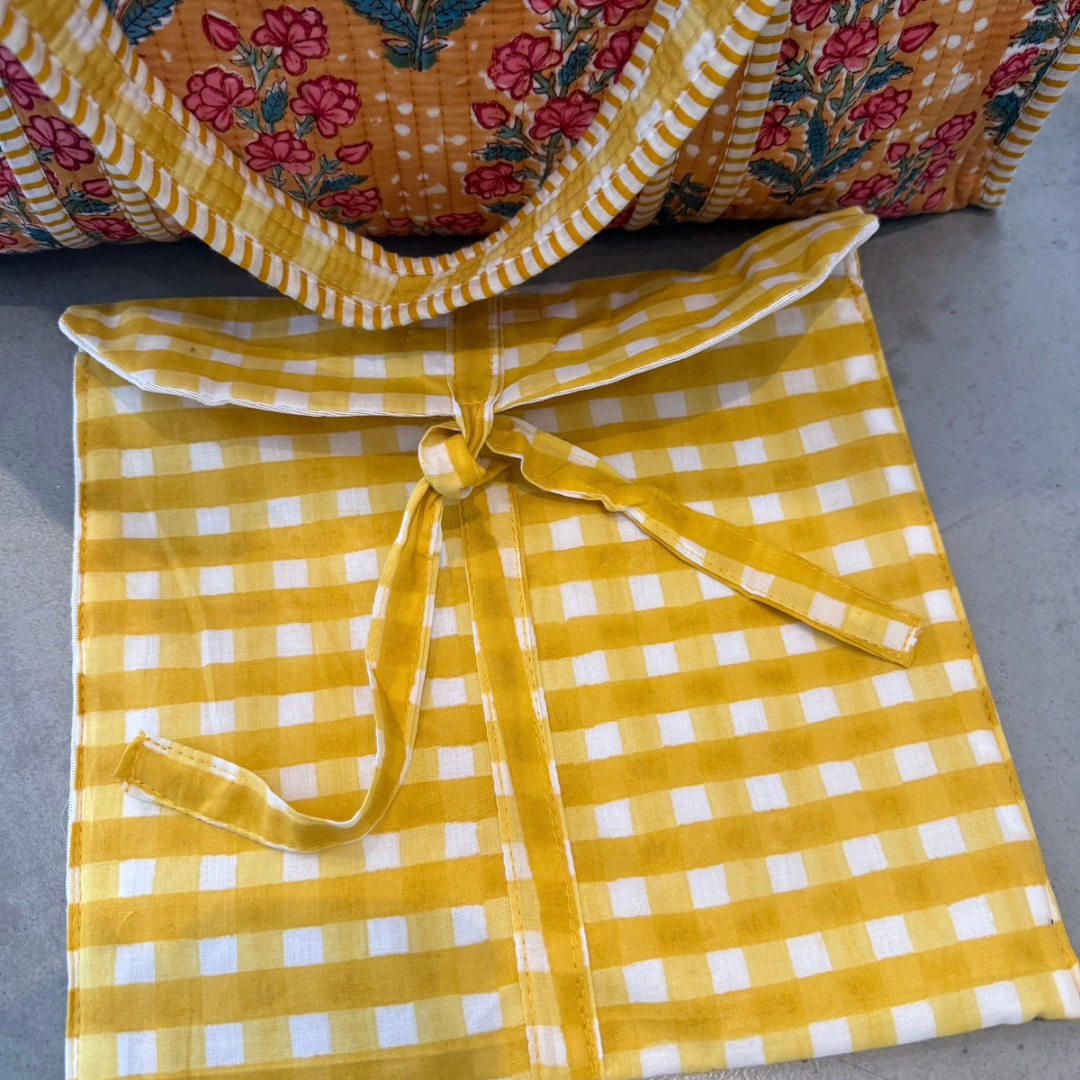 Tote bag - Okergeel - Rits - No.1