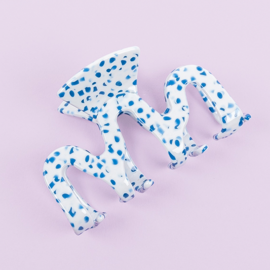 Haarclip Blueberry Dots large