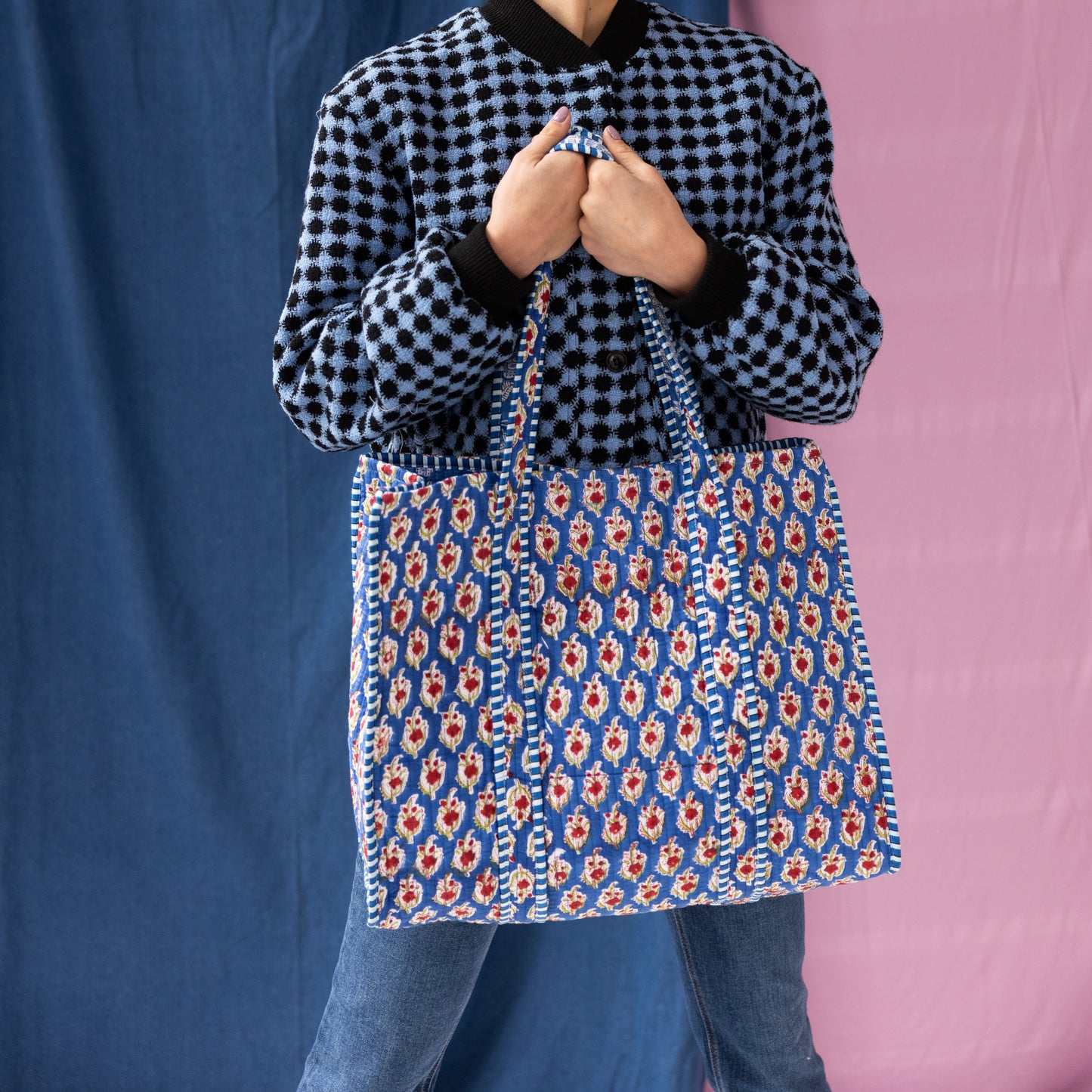 Pre-order Tote bag - Blue - Zipper - No.25