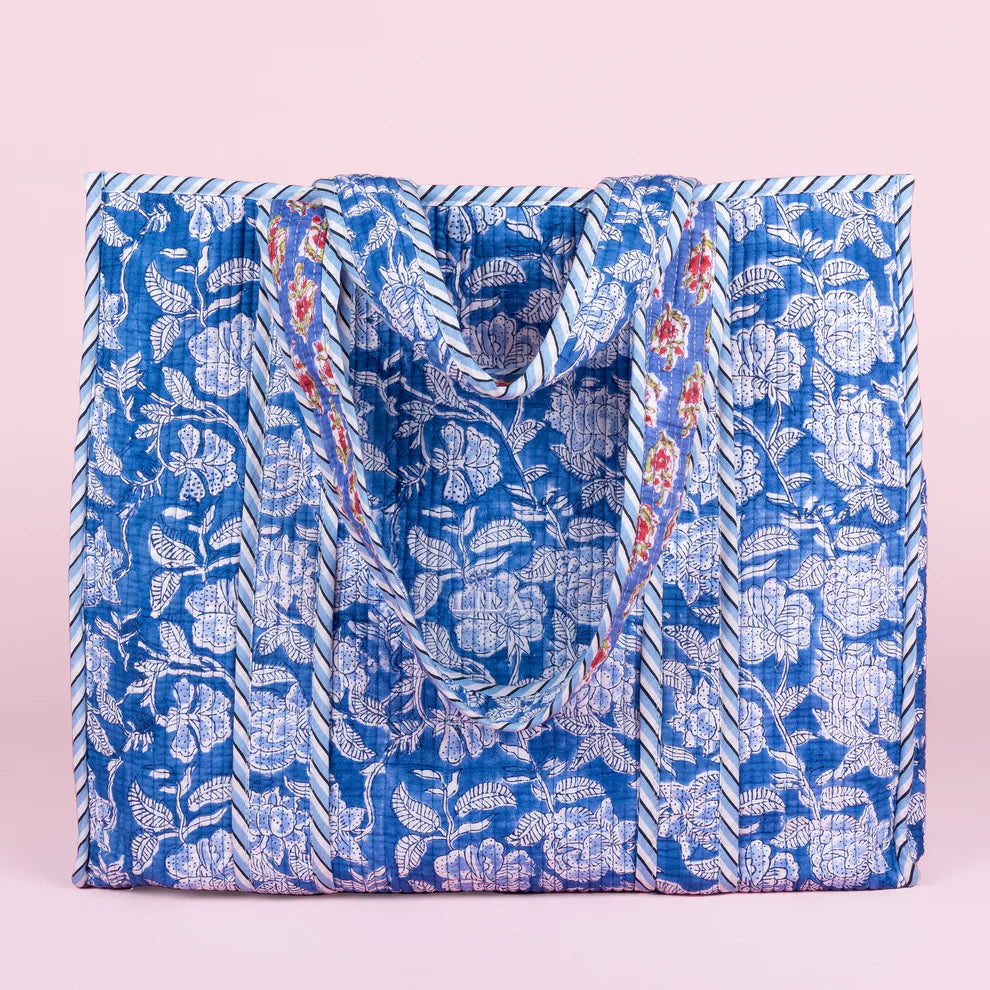 Tote Bag - Light Blue - Gray - No.20