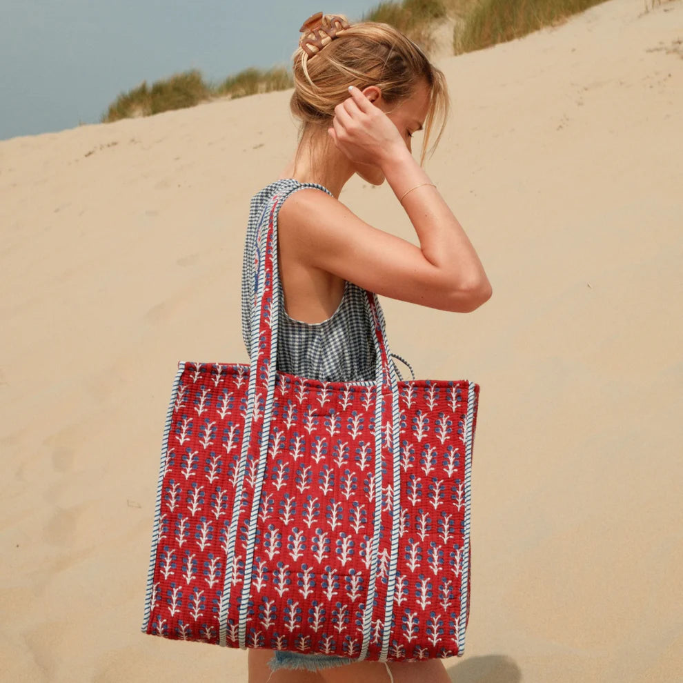 Tote Bag - Light Blue - Gray - No.20