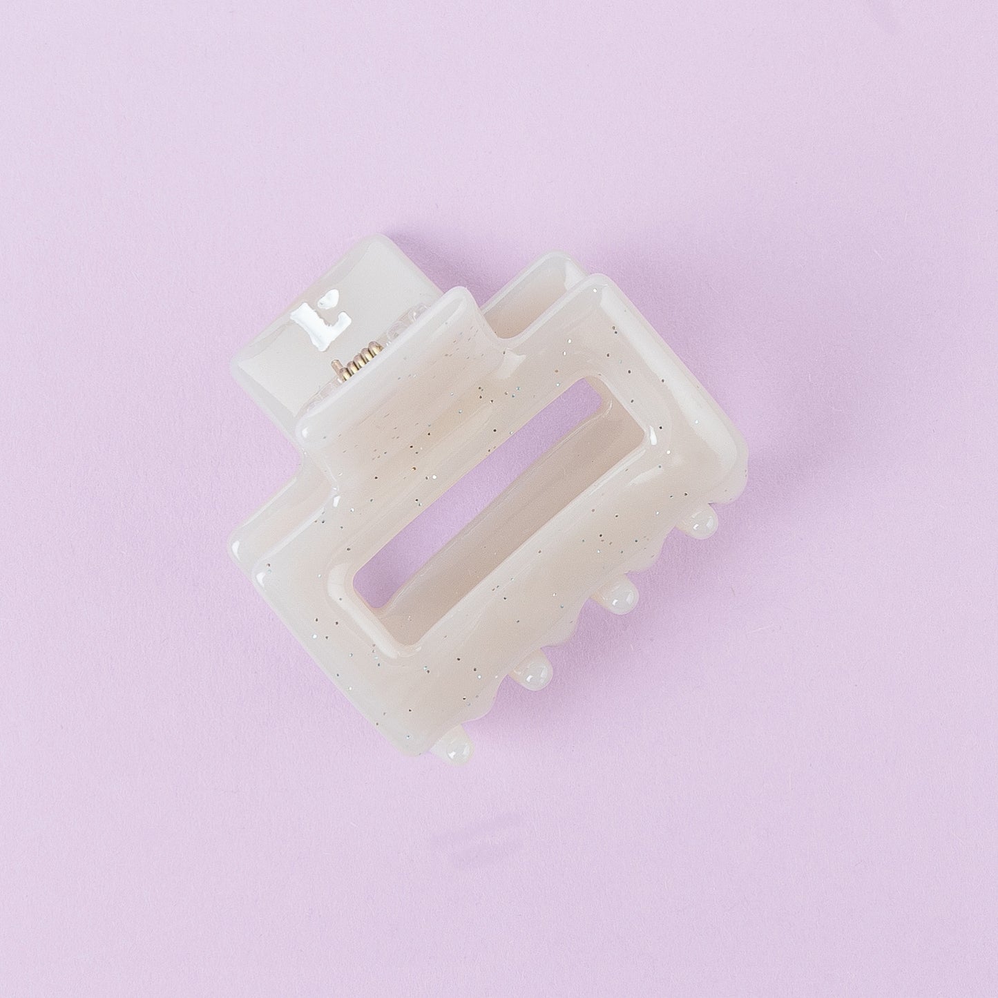 Pinza para el pelo Crema Glitter