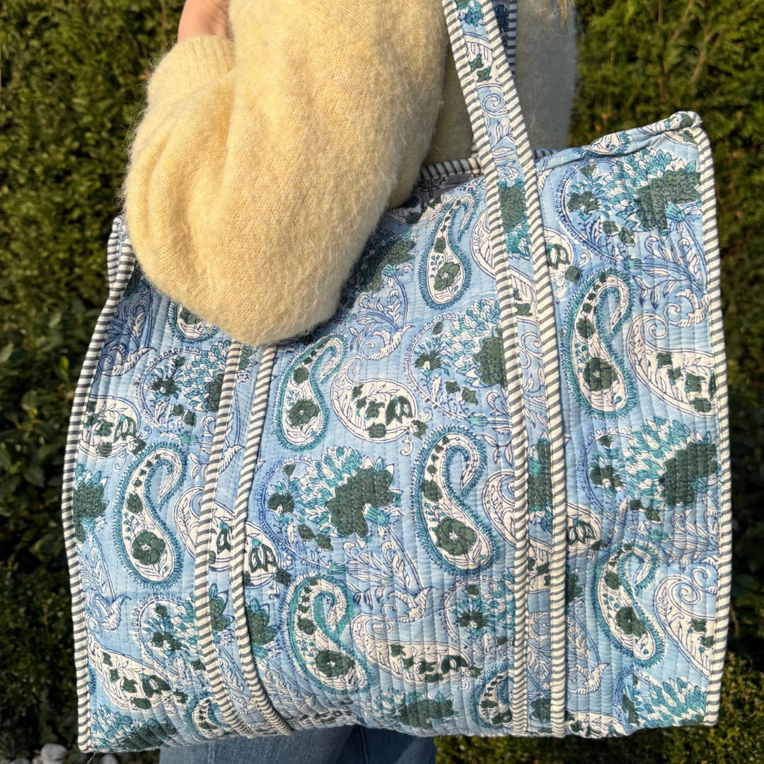 Tote Bag - Light blue - Gray - No.21