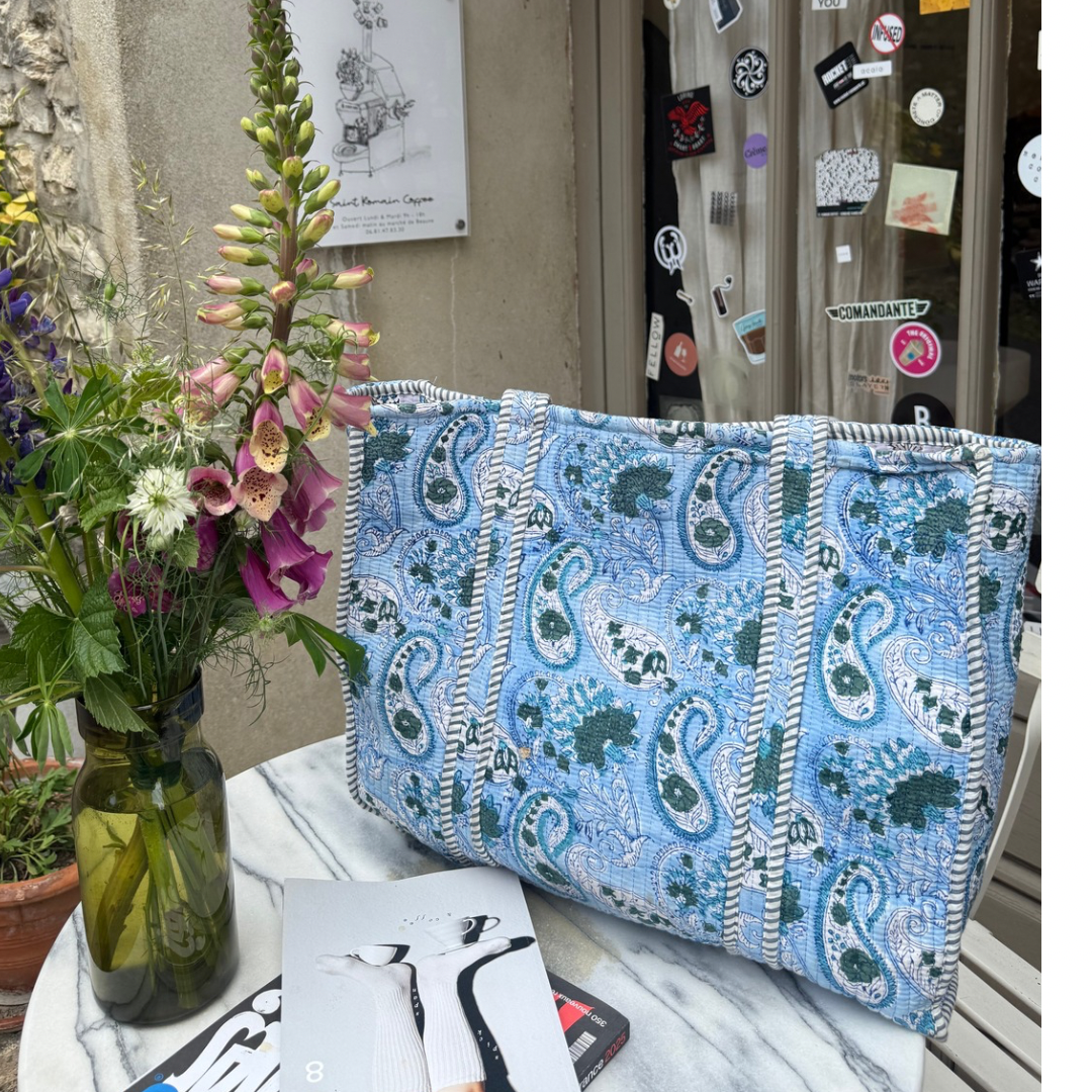 Tote Bag - Light blue - Gray - No.21