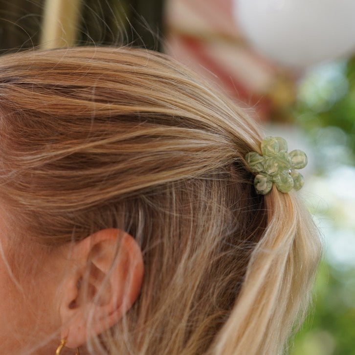 Haarclip Flower Mint-Klein