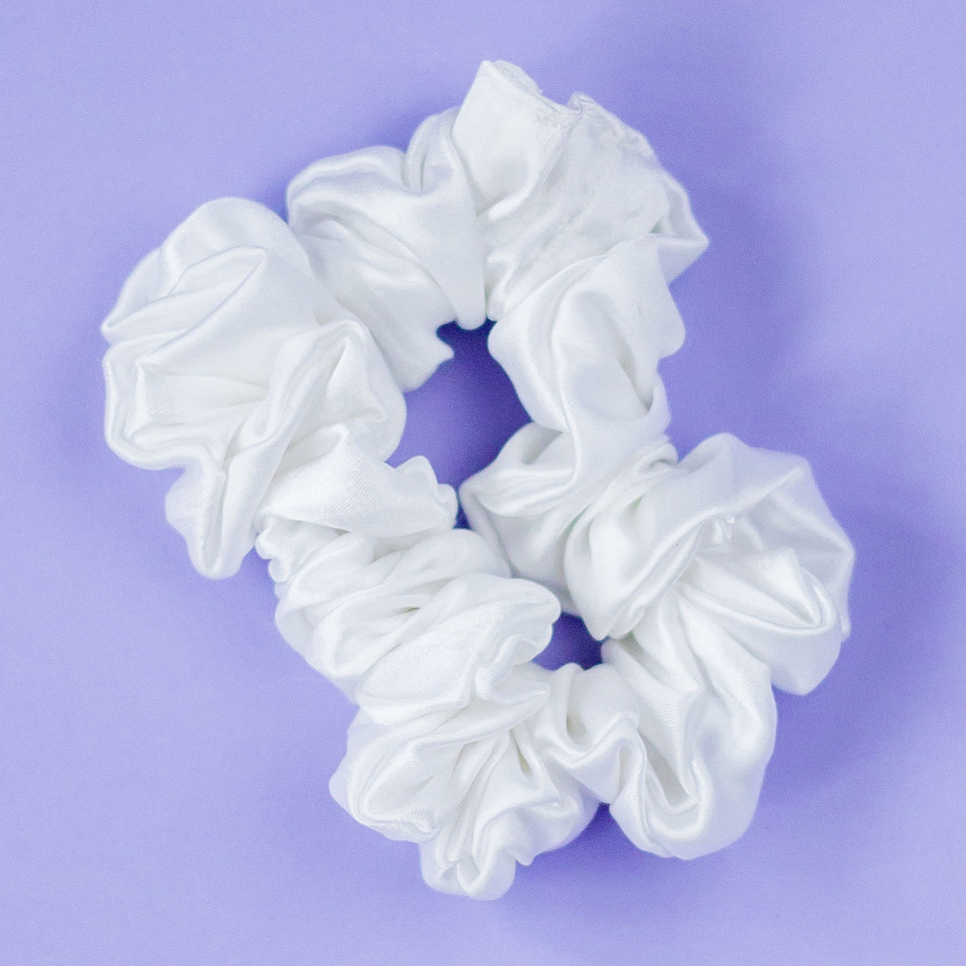 Scrunchie satin-silver