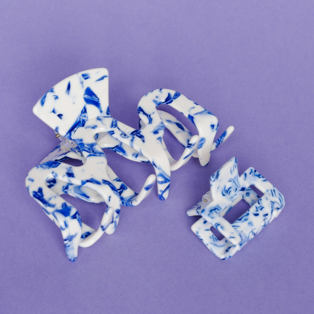 Précommande Barrettes à cheveux Bleu Delft