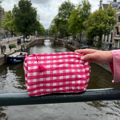 Tote Bag - Gingham - Pink - Ritens -NO.9