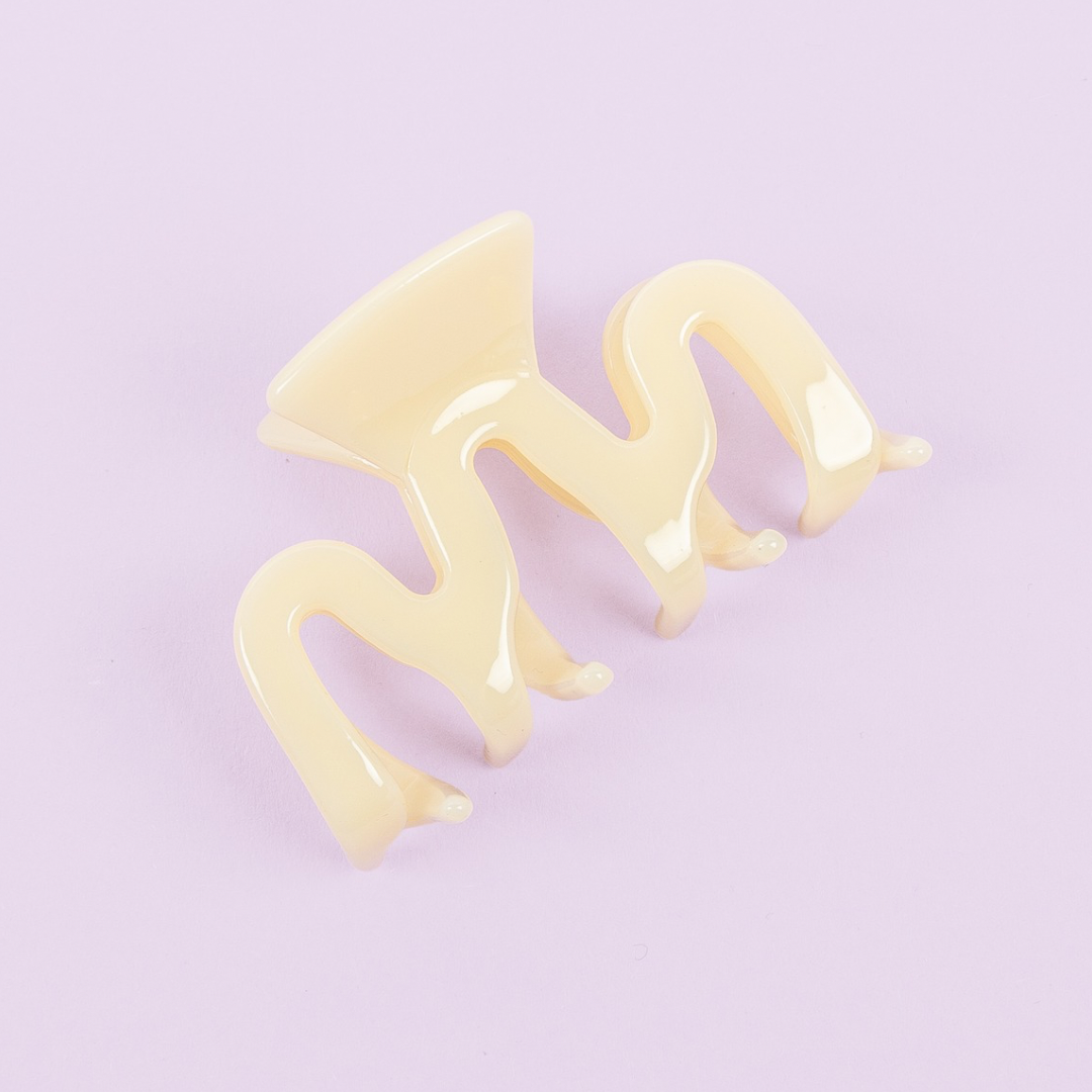 Haarclip citron meringue petit