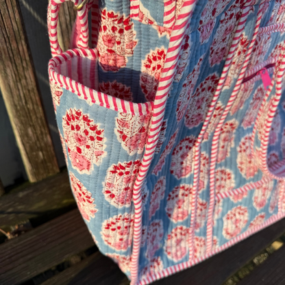 Organised Tote - Blauw - Roze - no.3