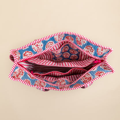 Organisierte Tragetasche – Blau – Rosa – inklusive Kulturbeutel – Nr. 3