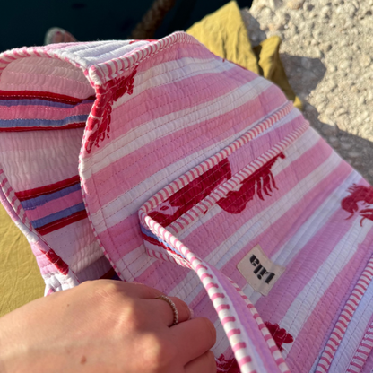 Pre-order - Tote bag - Lobster - inclusief toilettas - No.12