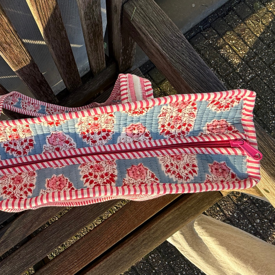 Organised Tote - Blauw - Roze - no.3