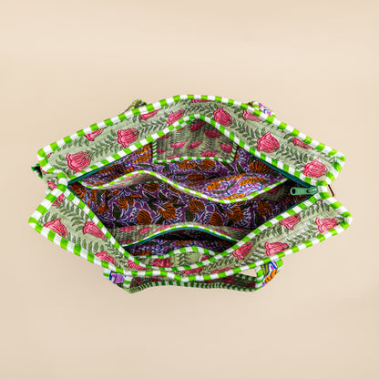 Organised Tote - Groen - Inclusief toilettas- no.3