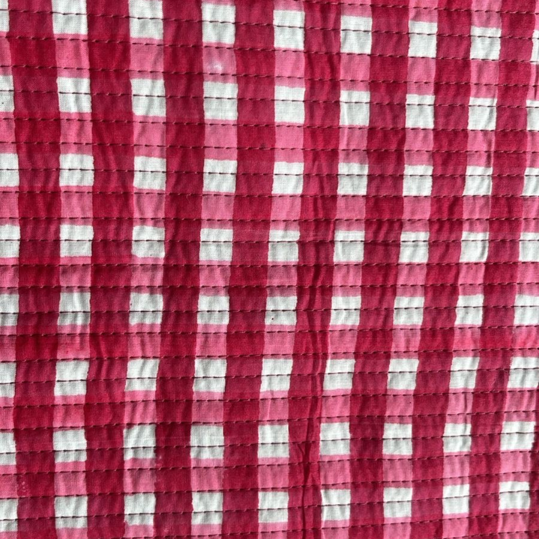 Tote Bag - Gingham - Pink - Ritens -NO.9