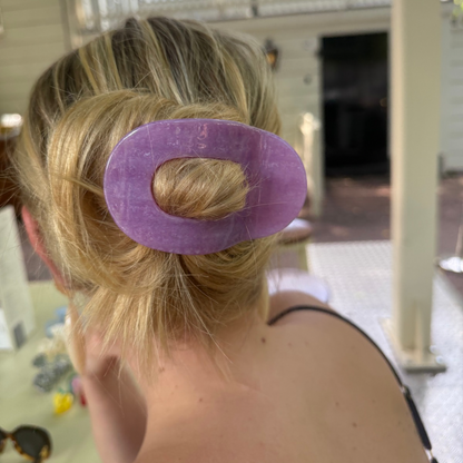 Platte haarclip Viooltje