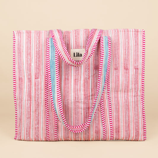 Tote bag - Roze - Groen - No.3