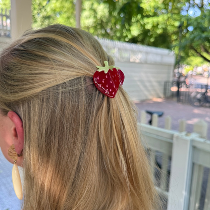 Haarclip Aardbei