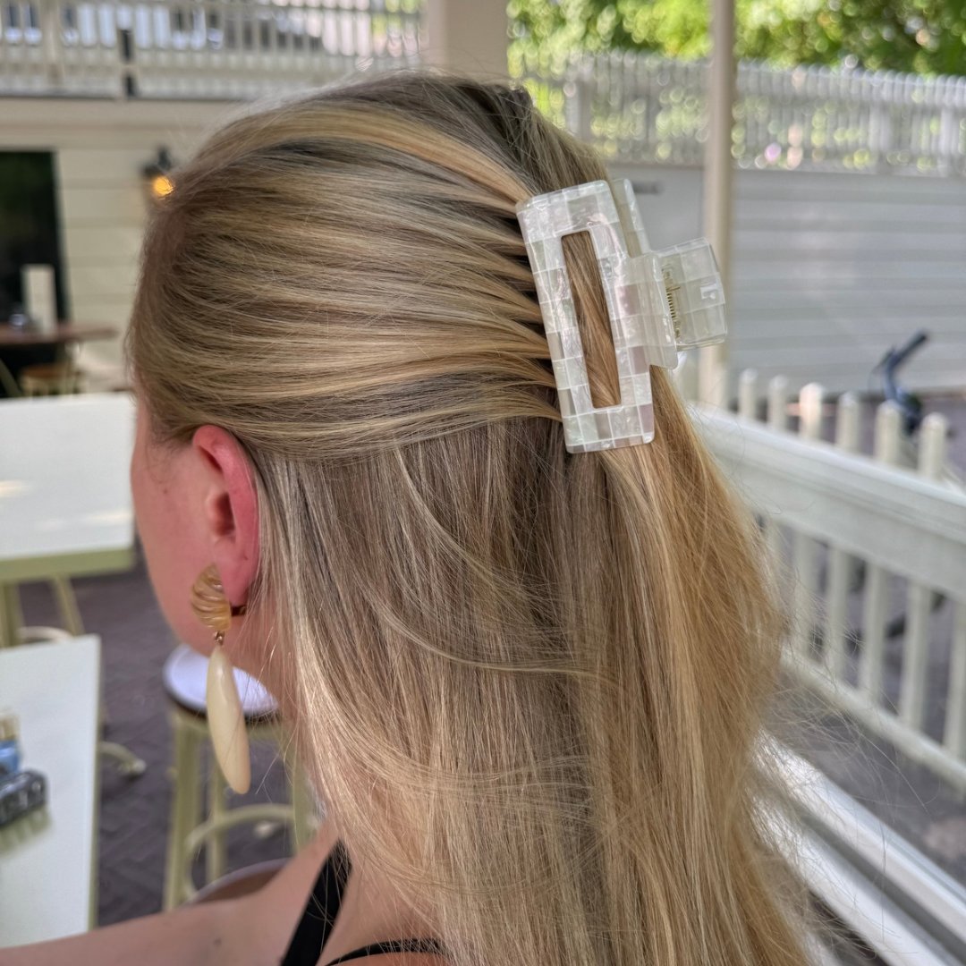 Haarclip Parelmoer - medium