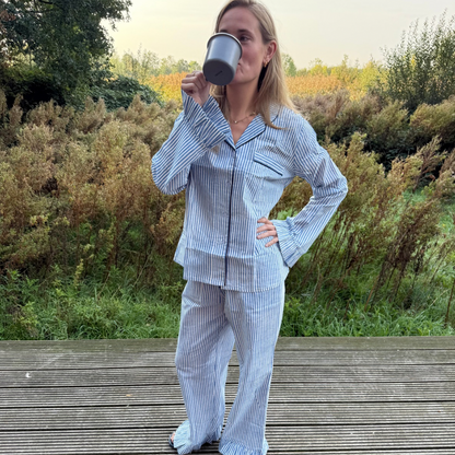Pyjama blauw- maat S