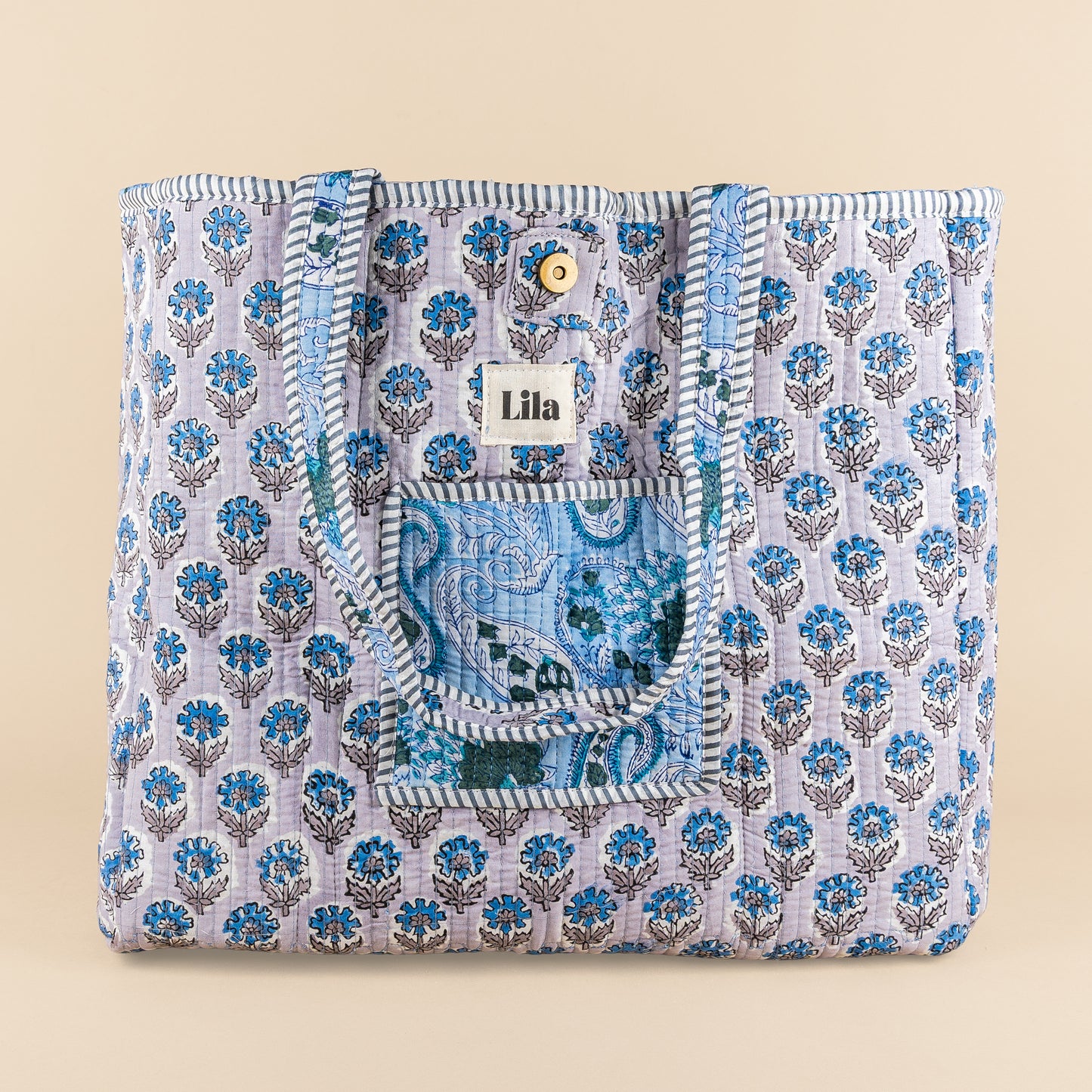 Tote Bag - Light blue - Gray - No.21