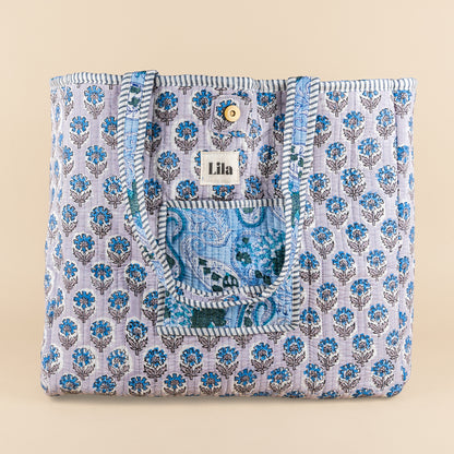 Tote Bag - Light blue - Gray - No.21