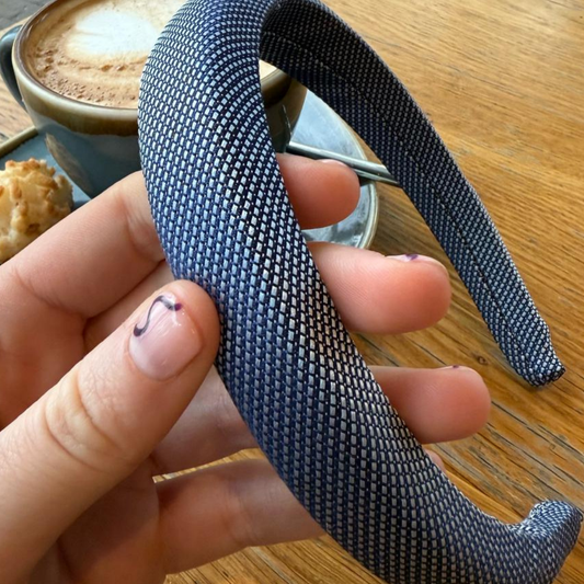 Stropdas haarband- Donker blauw