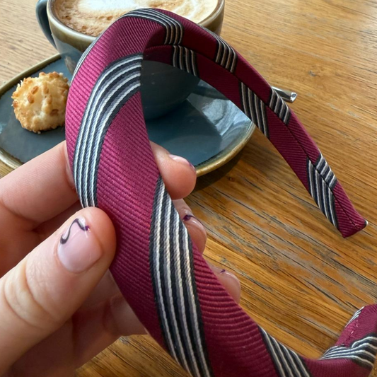 Stropdas haarband- Burgundy