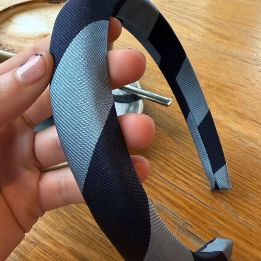 Stropdas haarband- Navy en blue