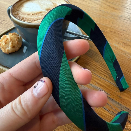 Tie HaarBand-A-Blue Green